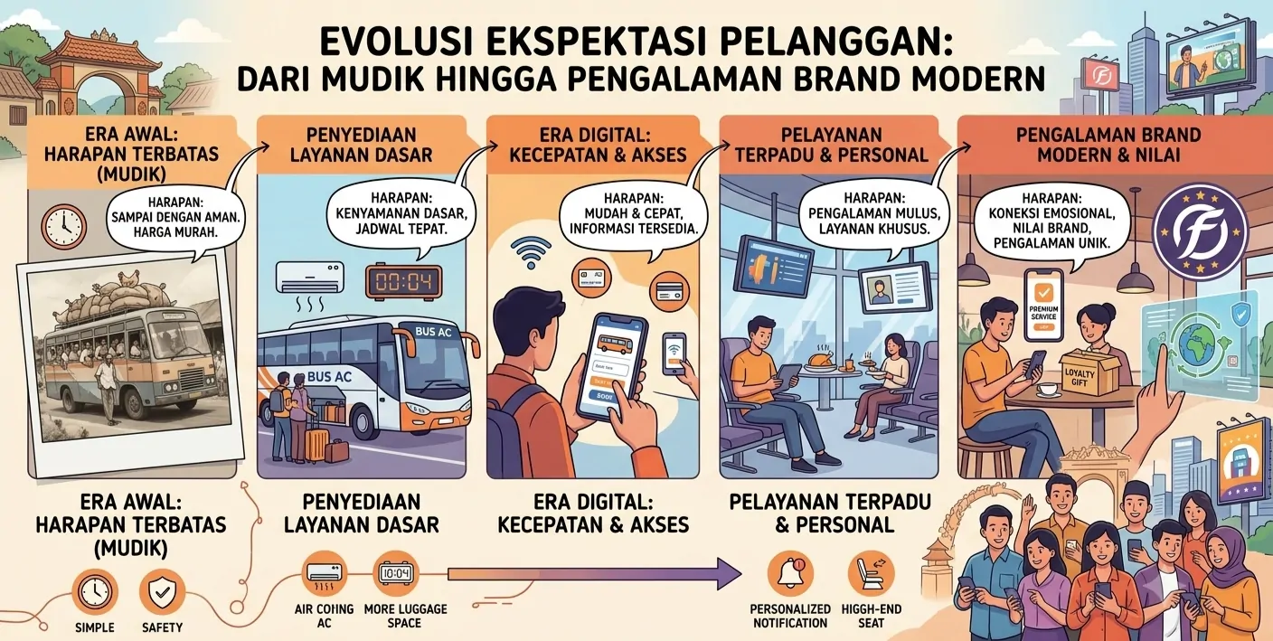 Evolusi Ekspektasi Pelanggan: Dari Mudik hingga Pengalaman Brand Modern